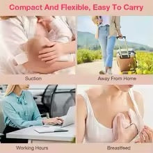 USB Wearable Electric Breast Pump - Hands-Free, Quiet, Rechargeable Milking Machine for Moms & Babies