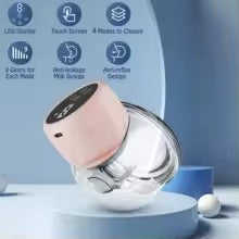 USB Wearable Electric Breast Pump - Hands-Free, Quiet, Rechargeable Milking Machine for Moms & Babies