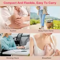 USB Wearable Electric Breast Pump - Hands-Free, Quiet, Rechargeable Milking Machine for Moms & Babies